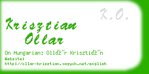 krisztian ollar business card